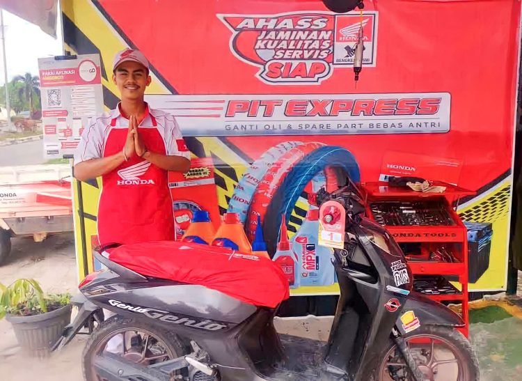 Layanan PIT Express di Dealer Honda Tunas Dwipa Matra (TDM) Bangko. (Dok. AHASS)