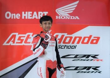 Pebalap muda binaan PT Astra Honda Motor, M.K. Ramadhipa. [Foto: AHM]