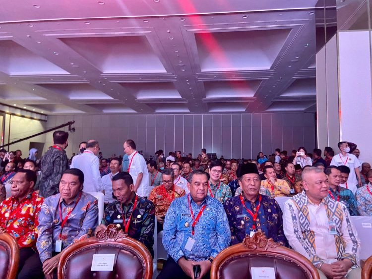 Wagub Sani saat mengikuti Temu Bisnis Tahap VI ICEF di Jakarta International Expo, Kemayoran Jakarta, Kamis (03/08/2023). (Dok. Richi - kominfo)