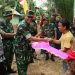 Penutupan TMMD Ke-117 Kodim 0416/Bute Tahun 2023 di Lapangan Desa Talang Silungko Kab. Bungo Provinsi Jambi, Kamis (10/08/2023). (Dok. Penrem042/Gapu)