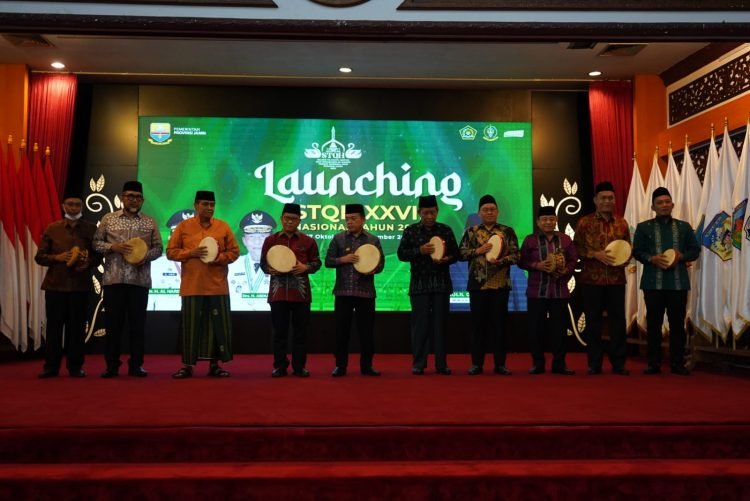 Al Haris saat Launching STQH XXVII Tingkat Nasional Tahun 2023 di Auditorium Rumah Dinas Gubernur Jambi Minggu, (13/08/2023) (Foto: Diskominfo/Novriansyah)