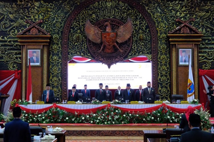 Pidato Kenegaraan Presiden RI di Gedung DPRD Provinsi Jambi, Rabu (16/08/2023). (Foto: Diskominfo/Novriansah)