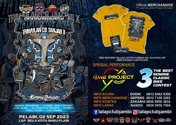 Flyer Anniversary 7th Lalap Club Jambi dan Triwulan CB Tanjab X (Dok. Lalap Club Jambi)