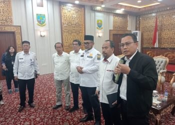 Diskusi media yang digelar oleh KPK bertajuk “Urgensi Pencegahan Korupsi dan Perbaikan Tata Kelola Dunia Usaha Pertambangan Batubara di Ruang Pola Kantor Gubernur Jambi.”, Rabu (13/09/2023) (Foto : Mardiansah -Kominfo)