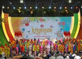 Hesnidar Haris saat menghadiri Pameran Kriyanusa Tahun 2023, di Jakarta Convention Center (JCC), Jakarta, Rabu (13/09/2023) (Dok. Diskominfo)