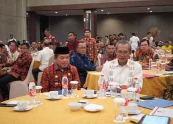 Al Haris pada Rakor Pemberantasan Korupsi, di Swiss-Belhotel Jambi, Kamis (14/09/2023).(Foto : Novriansah -kominfo)