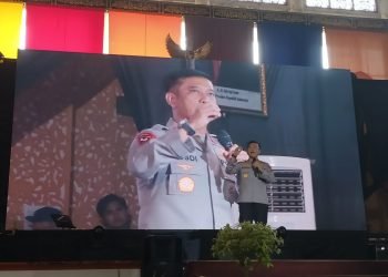 Kapolda Jambi Menghadiri Konser Anti Radikalisme di Balairung UNJA Mendalo, Jaluko, Muaro Jambi, Sabtu (16/9/2023).(dok. humas polda jambi)