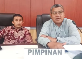 Ketua Pansus II DPRD Kota Jambi Sutiono saat memberi keterangan di Gedung DPRD Kota, Kamis 19 Oktober 2023 (Dok. Humas)