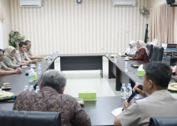 Komisi I DPRD Kota Kunjungan ke Kantor BPN Kota Jambi, Senin (23/10/2023). (Dok. Humas)