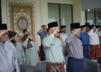 Kepala Dinas PUPR Provinsi Jambi M Fauzi pada pacara Hari Bakti PU ke 78,  di eks Arena STQH Taman Rimbo Kota Jambi, Minggu (3/12/2023). (Dok, Hendra)