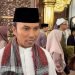 Edi Purwanto saat di wawancarai usai Shalat Idul Fitri di Masjid Agung Al Falah Jambi, Rabu (10/4). (Dok. Hadian - Humas)