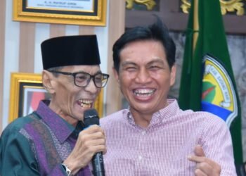 Muhammad Fadhil Arief dan H Bakhtiar  (Dok.Bulian.id)