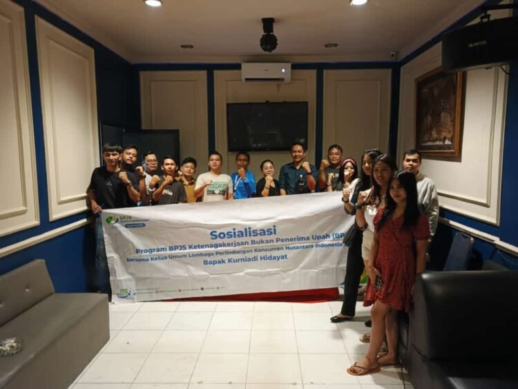 Sosialisasi BPJS Ketenagakerjaan BPU oleh LPKNI di Karaoke, PUB dan KTV Black Jack, Rabu (12/06/2024) (Dok. LKPNI)