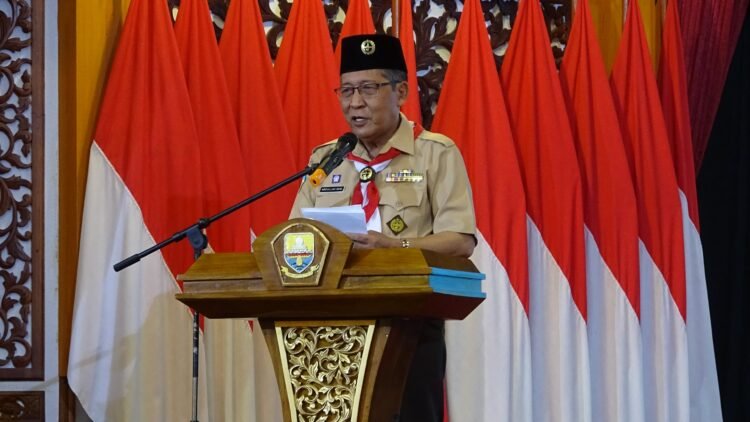 Wagub Sani saat Pembukaan Rakerda Kwarda Jambi Tahun 2024 di Auditorium Rumah Dinas Gubernur Jambi, Jum'at (21/06/2024) (Foto: Reno - Kominfo)